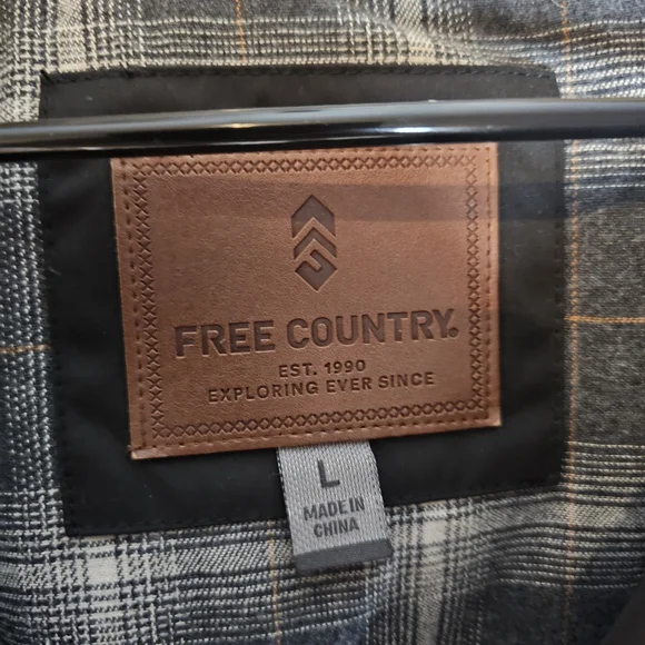 Free Country Black Insulated Jacket | Sherpa Lined Collar | Size L - Picture 2 of 3